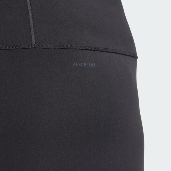 Adidas All Me 7/8 Ankle Leggings Women's 1X Black Stretch Elastic Waist APP1206 - Picture 10 of 12